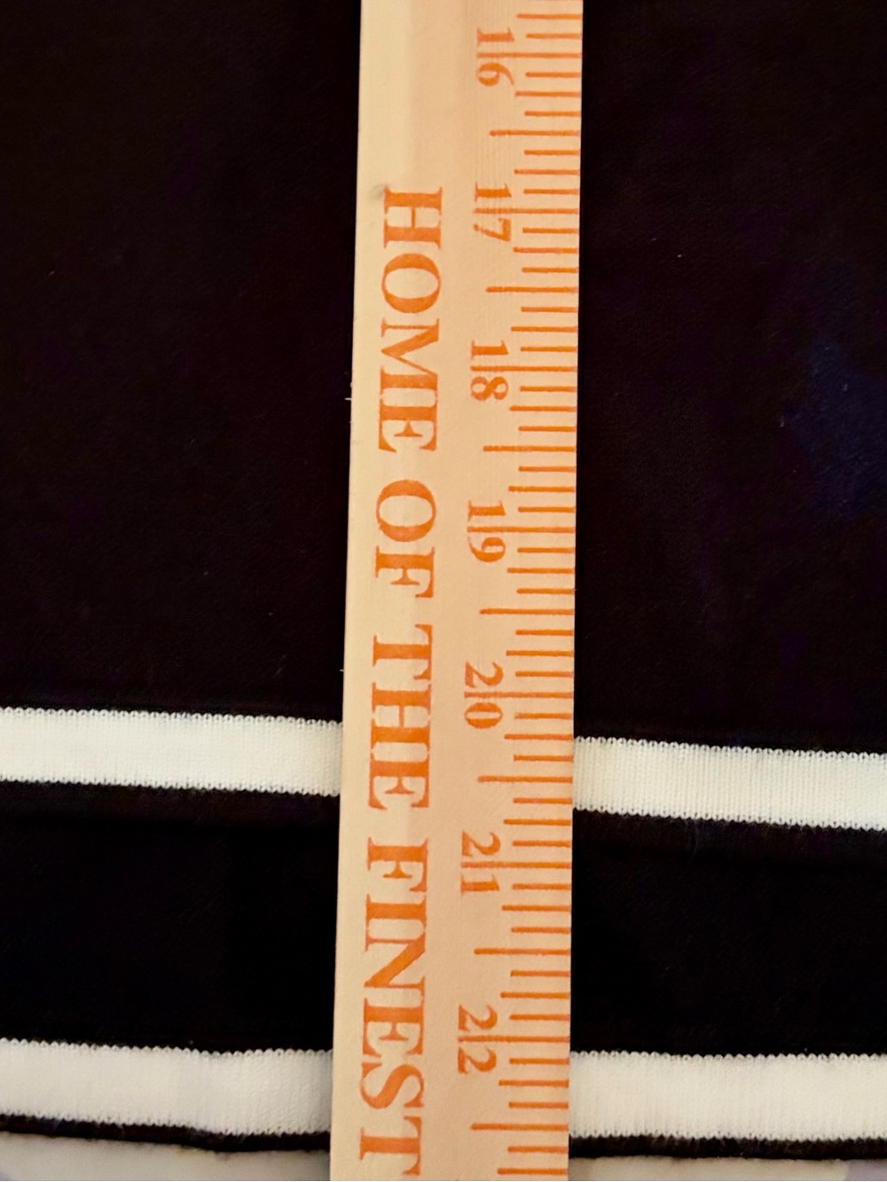 Women's Black Knit Pantsuit Set with White Trim - Picture 10 of 11